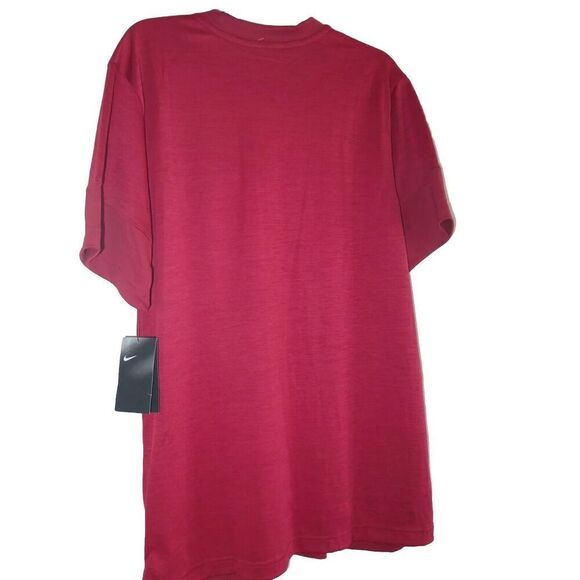 Nike CI4759-698 Men's Sz Large Brick Red Sideline Training UV Football Shirt - Picture 2 of 2